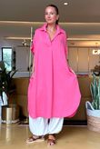 Made in Italy Monroe Shirt Dress Peony